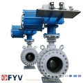 API 6D Trunnon Mounted Ball Valve with Pneumatic Actuator